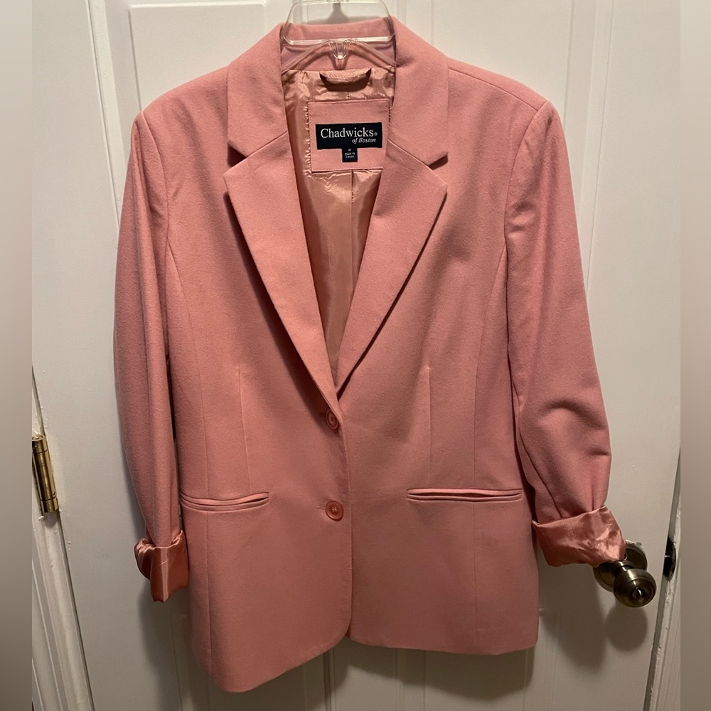 Chadwicks Women's Pink Spring Blazer like new size 10